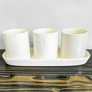 Rae Dunn Artisan grow-flourish-thrive planter